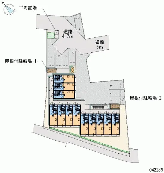 ★手数料０円★枚方市都丘町　月極駐車場（LP）